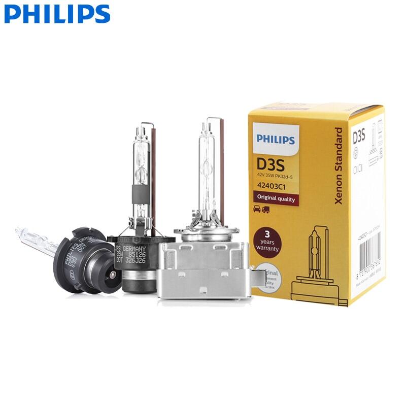 Philips Xenon Standard D1S D2S D2R D3S D4S 35W Original Xenon HID Headlight Car Bulb Auto Lamp ECE OEM Quality (Single)