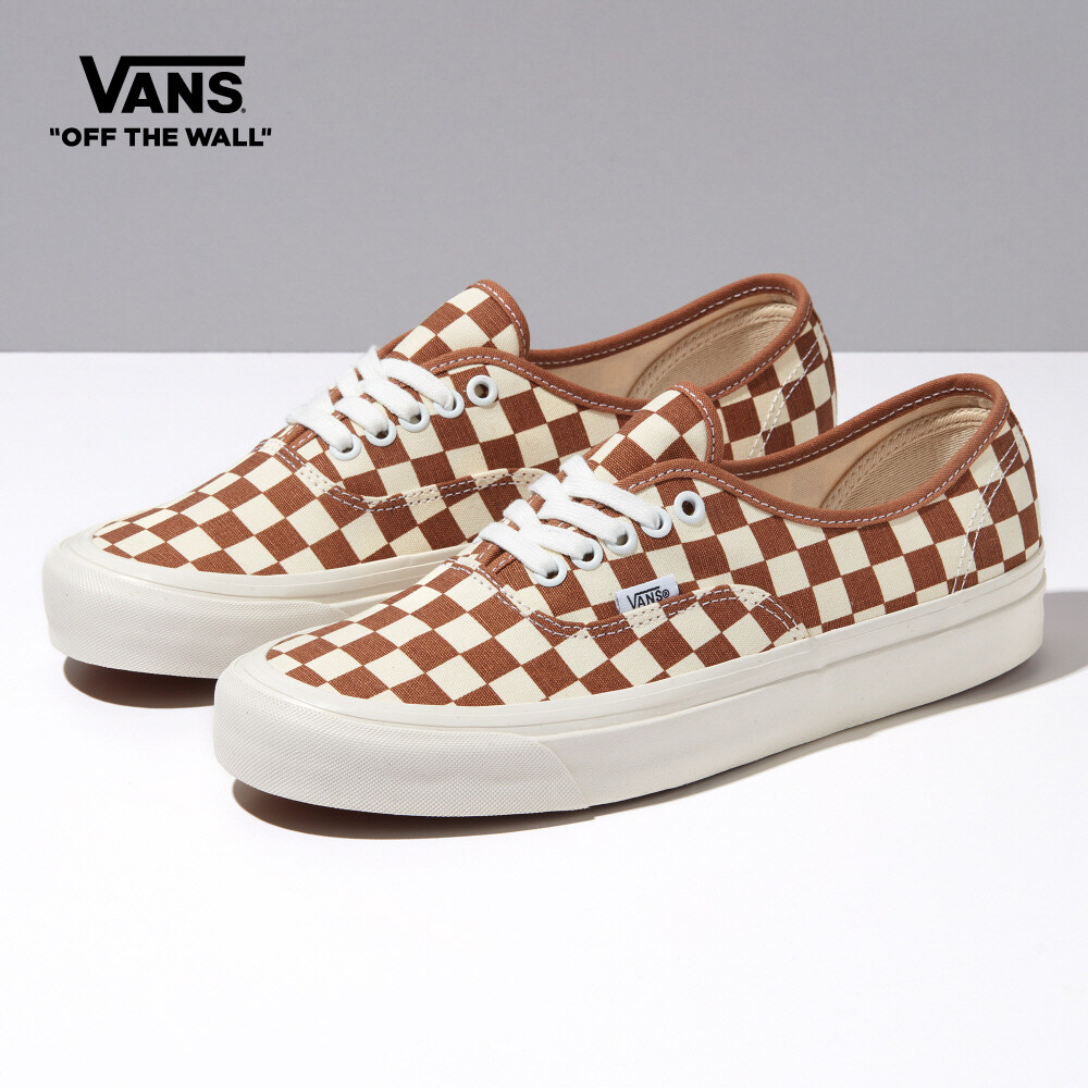 Vans Checkerboard Authentic 44 DX Sneakers Women (Unisex US Size) BROWN VN0005U8GWT1