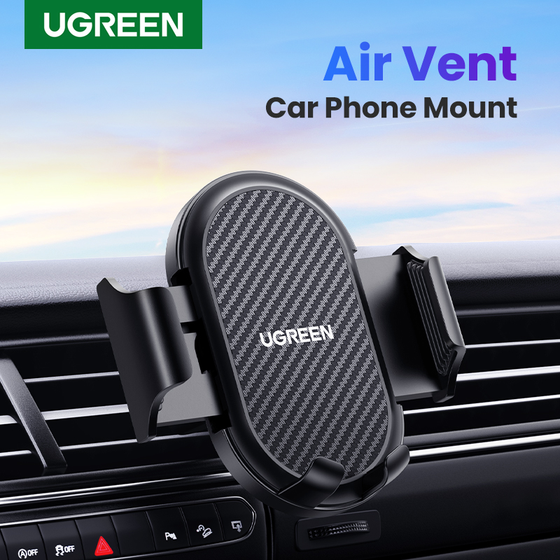 UGREEN Air Vent Car Phone Mount, 360º Rotation Phone Holder 4.7-7.2'' Phone Stand for iPhone 13 Pro Max, iPhone 12 11 Pro SE XS Max XR X 8 7 6 Plus Samsung Galaxy S22 S21 Note 10 9 Xiaomi Huawei Vivo